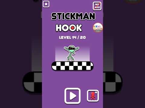 Video guide by Ashbgame: Stickman Hook Level 12 #stickmanhook