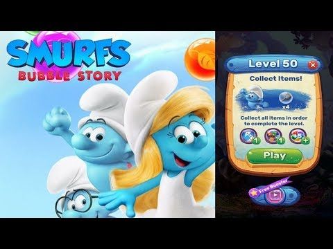Video guide by Android Games: Smurfs Bubble Story Level 50 #smurfsbubblestory
