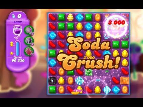 Video guide by Kazuo: Candy Crush Soda Saga Level 1687 #candycrushsoda