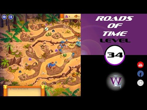 Video guide by Lizwalkthrough: Roads of time Level 34 #roadsoftime