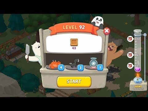 Video guide by Android Games: We Bare Bears Match3 Repairs Level 92 #webarebears