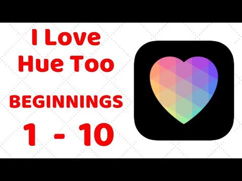 Video guide by ZCN Games: I Love Hue Too Level 1-10 #ilovehue