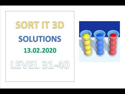 Video guide by Kelime HÃ¼nkÃ¢rÄ±: Sort It 3D Level 31 #sortit3d
