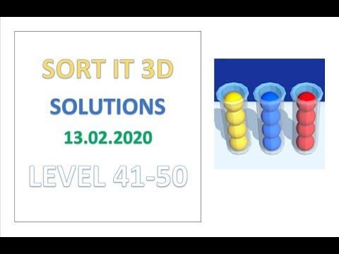 Video guide by Kelime HÃ¼nkÃ¢rÄ±: Sort It 3D Level 41 #sortit3d