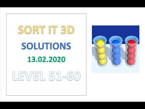 Video guide by Kelime HÃ¼nkÃ¢rÄ±: Sort It 3D Level 51 #sortit3d