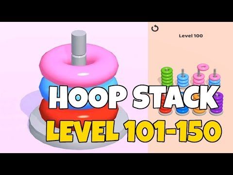 Video guide by Puzzlegamesolver: Hoop Stack Level 101 #hoopstack