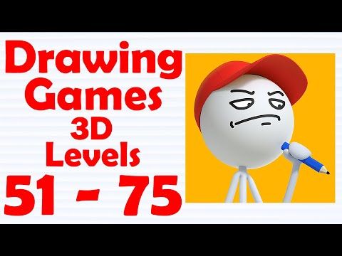 Video guide by Level Games: Drawing Games 3D Level 51-75 #drawinggames3d