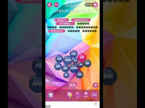 Video guide by ETPC EPIC TIME PASS CHANNEL: Word Pearls Level 610 #wordpearls