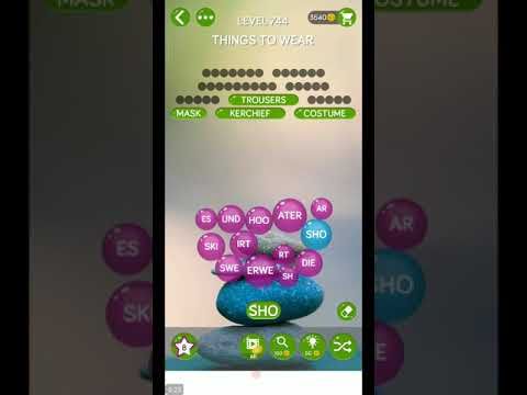 Video guide by ETPC EPIC TIME PASS CHANNEL: Word Pearls Level 744 #wordpearls