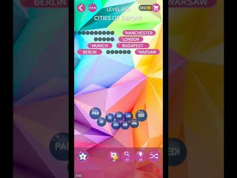 Video guide by ETPC EPIC TIME PASS CHANNEL: Word Pearls Level 510 #wordpearls
