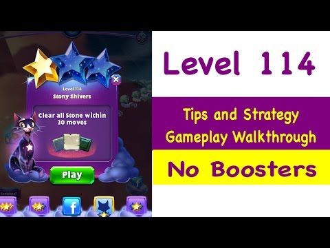 Video guide by Grumpy Cat Gaming: Bejeweled Stars Level 114 #bejeweledstars