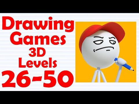 Video guide by Level Games: Drawing Games 3D Level 26-50 #drawinggames3d