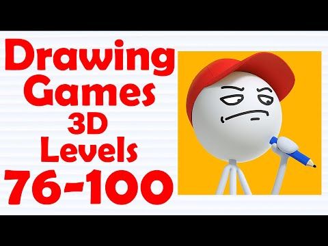 Video guide by Level Games: Drawing Games 3D Level 76-100 #drawinggames3d