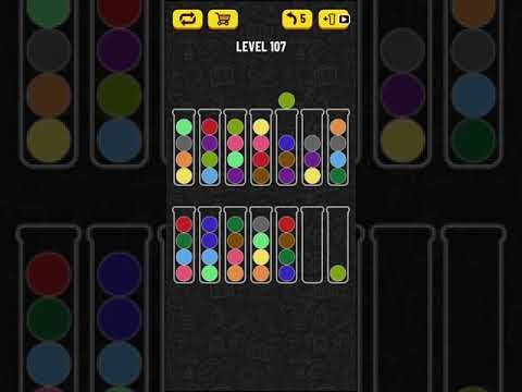Video guide by Mobile games: Ball Sort Puzzle Level 107 #ballsortpuzzle