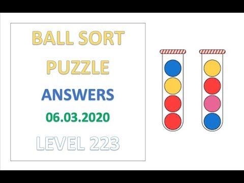 Video guide by Kelime HÃ¼nkÃ¢rÄ±: Ball Sort Puzzle Level 223 #ballsortpuzzle