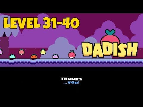 Video guide by Puzzlegamesolver: Dadish Level 31-40 #dadish