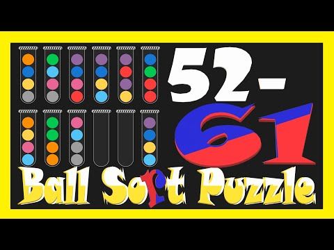 Video guide by Cat Shabo: Ball Sort Puzzle Level 52-61 #ballsortpuzzle