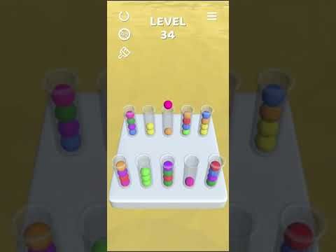 Video guide by Mobile games: Sort It 3D Level 34 #sortit3d