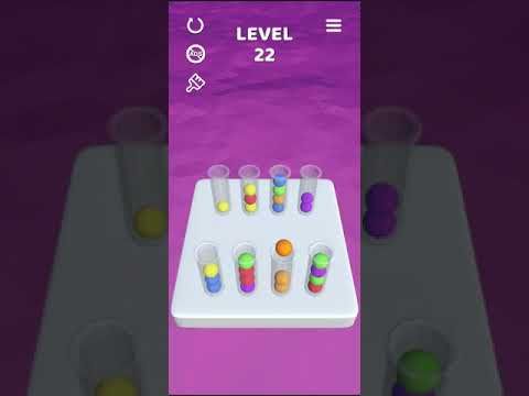 Video guide by Mobile games: Sort It 3D Level 22 #sortit3d