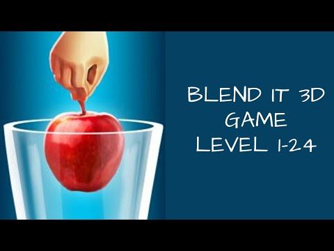 Video guide by Bigundes World: Blend It 3D Level 1-24 #blendit3d