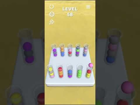 Video guide by Mobile games: Sort It 3D Level 58 #sortit3d
