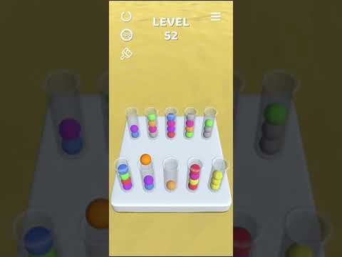 Video guide by Mobile games: Sort It 3D Level 52 #sortit3d
