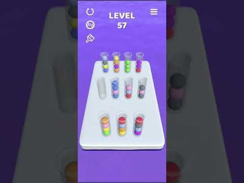 Video guide by Mobile games: Sort It 3D Level 57 #sortit3d