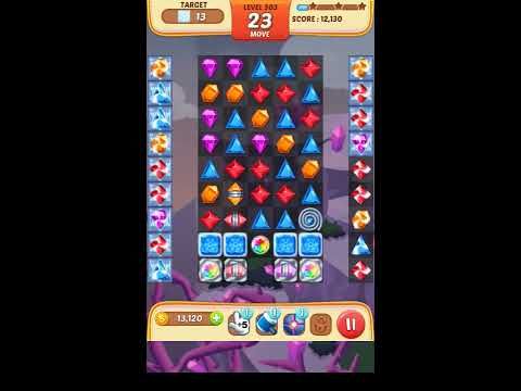 Video guide by Apps Walkthrough Tutorial: Jewel Match King Level 303 #jewelmatchking
