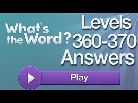 Video guide by AppAnswers: What's the word? level 360-370 #whatstheword