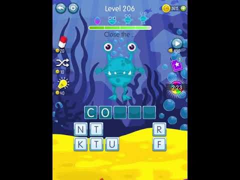 Video guide by Scary Talking Head: Word Monsters Level 206 #wordmonsters