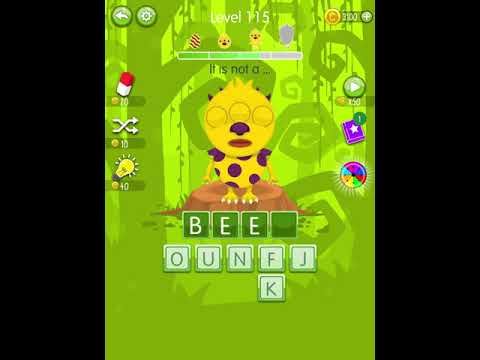 Video guide by Scary Talking Head: Word Monsters Level 115 #wordmonsters