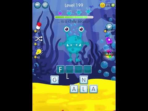 Video guide by Scary Talking Head: Word Monsters Level 199 #wordmonsters