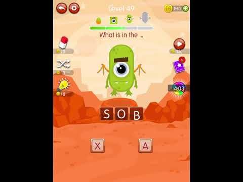 Video guide by Scary Talking Head: Word Monsters Level 49 #wordmonsters