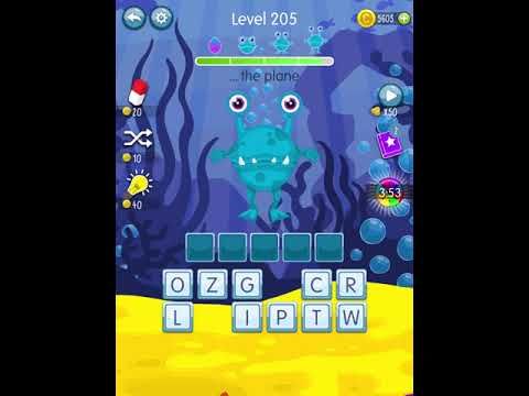 Video guide by Scary Talking Head: Word Monsters Level 205 #wordmonsters