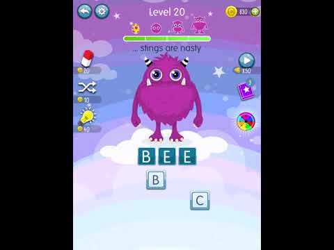Video guide by Scary Talking Head: Word Monsters Level 20 #wordmonsters