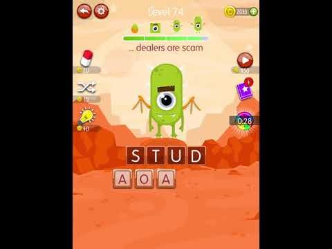 Video guide by Scary Talking Head: Word Monsters Level 74 #wordmonsters