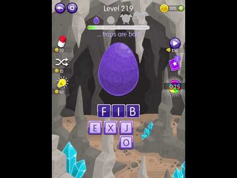 Video guide by Scary Talking Head: Word Monsters Level 219 #wordmonsters