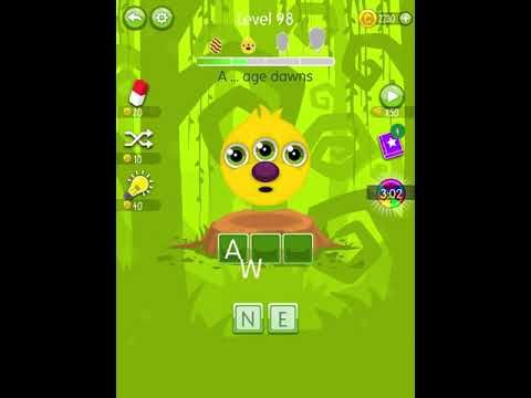 Video guide by Scary Talking Head: Word Monsters Level 98 #wordmonsters