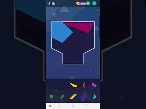 Video guide by This That and Those Things: Tangram! Level 4-18 #tangram