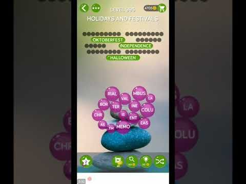 Video guide by ETPC EPIC TIME PASS CHANNEL: Word Pearls Level 995 #wordpearls