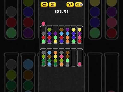 Video guide by Mobile games: Ball Sort Puzzle Level 705 #ballsortpuzzle