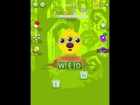 Video guide by Scary Talking Head: Word Monsters Level 92 #wordmonsters
