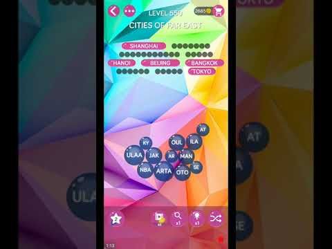 Video guide by ETPC EPIC TIME PASS CHANNEL: Word Pearls Level 550 #wordpearls