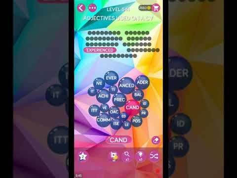 Video guide by ETPC EPIC TIME PASS CHANNEL: Word Pearls Level 541 #wordpearls
