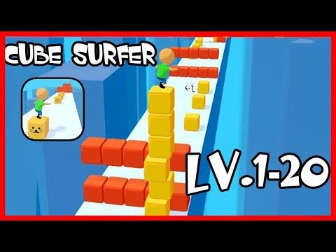 Video guide by PlayGamesWalkthrough: Cube Surfer! Level 1-20 #cubesurfer