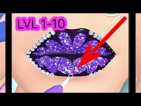 Video guide by Banion: Lip Art 3D Level 1-10 #lipart3d