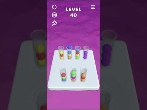 Video guide by Mobile games: Sort It 3D Level 40 #sortit3d