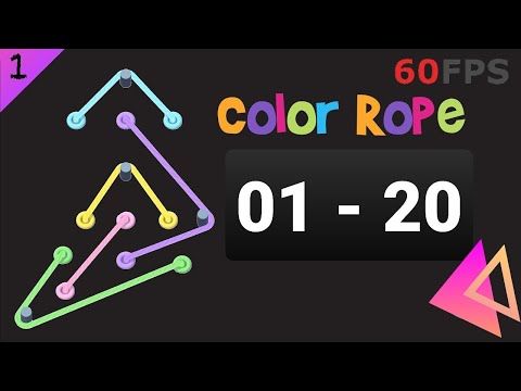 Video guide by Hiidew Channel: Color Rope Level 1-20 #colorrope