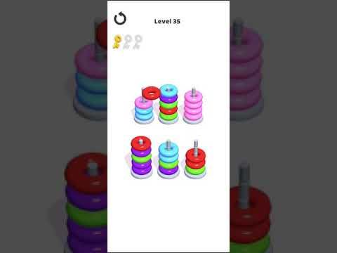 Video guide by Mobile games: Hoop Stack Level 35 #hoopstack