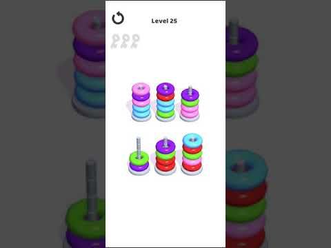 Video guide by Mobile games: Hoop Stack Level 25 #hoopstack